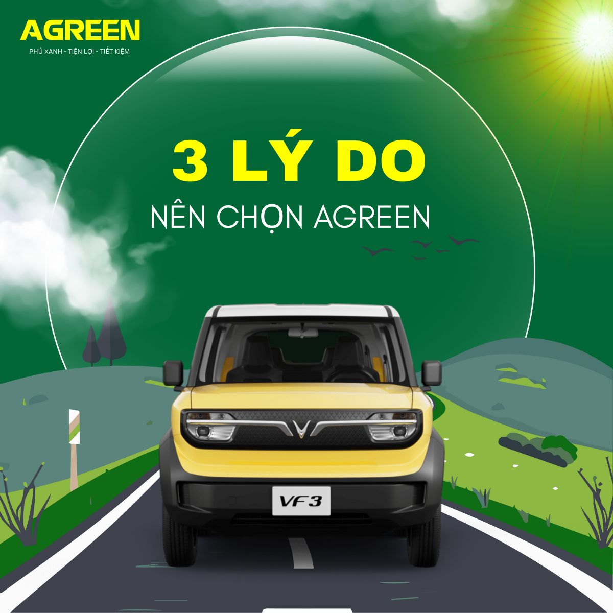 Lý do thuê xe tự lái điện tại Agreen